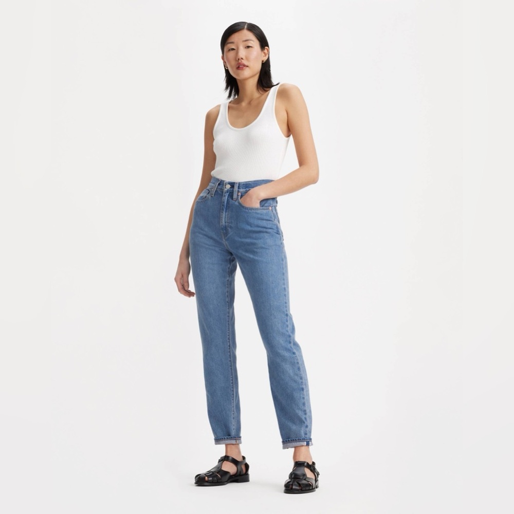 NWT Japanese Selvedge High-Rise Boyfriend Jeans